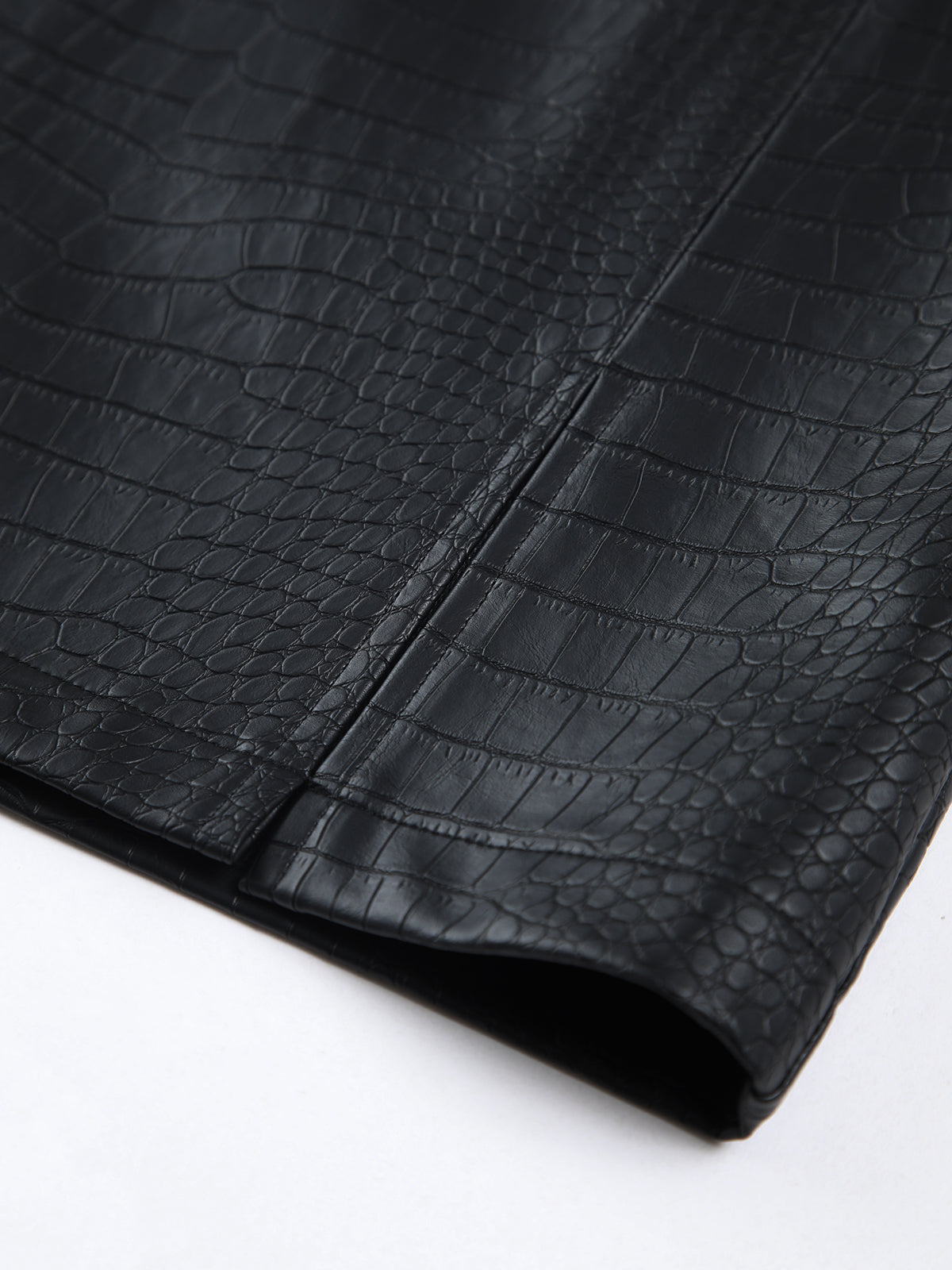 Luna Faux Leather Textured Mini Skirt