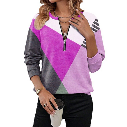 Ginny - Soft Geometric Sweatshirt