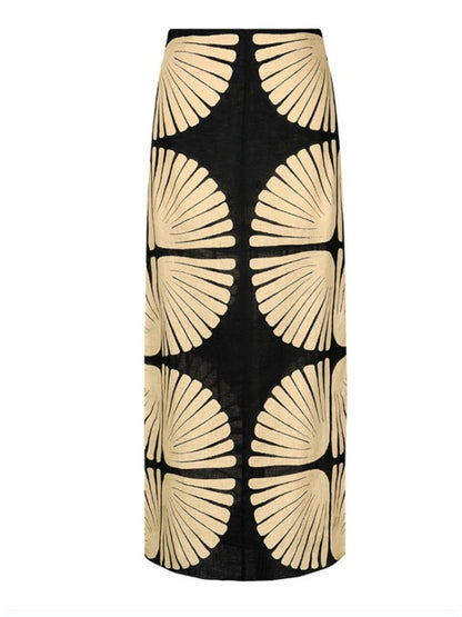 Seren Floral Wrap Loungewear Skirt