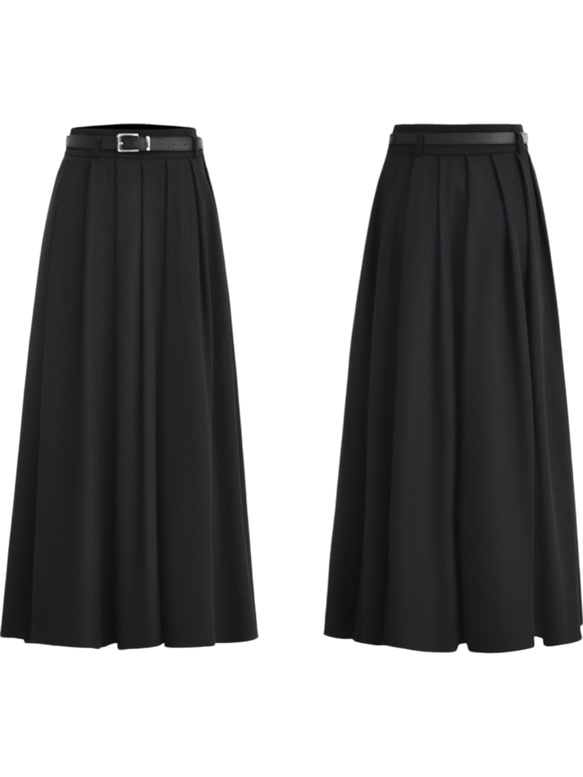 Mira Pleated Split Maxi Skirt