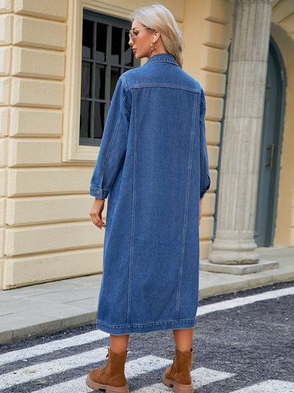 Madeline Denim Duster Jacket