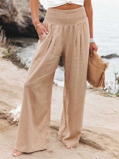 Remi Wide-Leg Linen Trousers