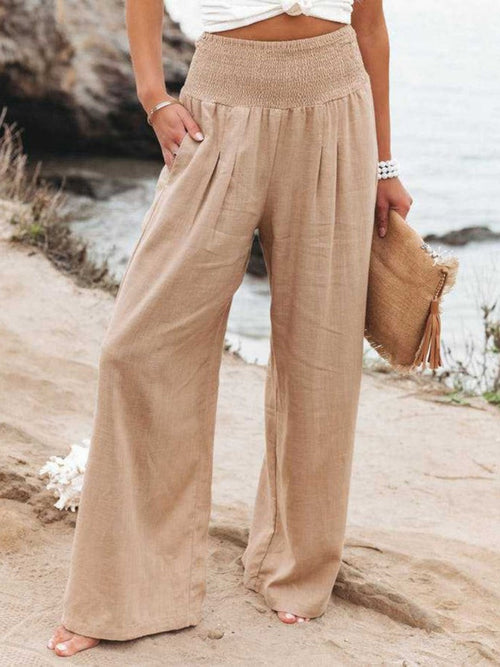 Remi Wide-Leg Linen Trousers
