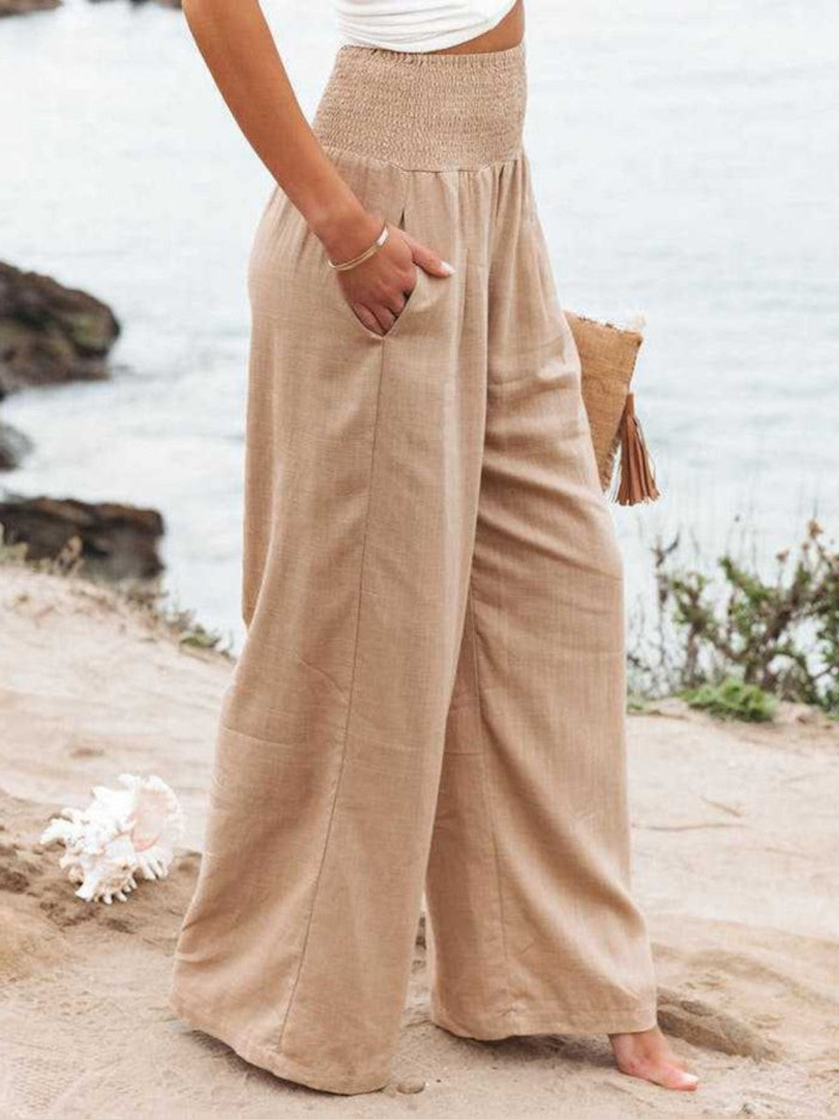 Remi Wide-Leg Linen Trousers