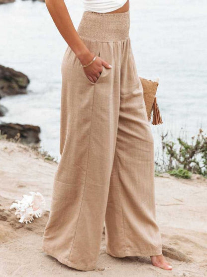 Remi Wide-Leg Linen Trousers
