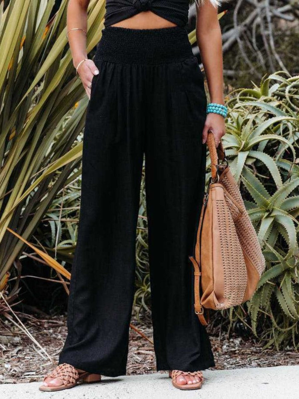 Remi Wide-Leg Linen Trousers