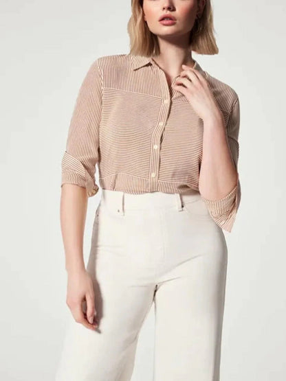 Emma Pull-On Wide-Leg Jeans