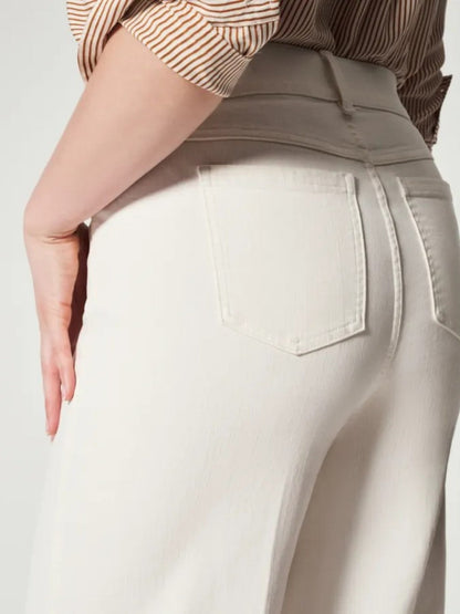 Emma Pull-On Wide-Leg Jeans