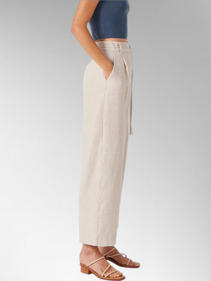 Ivy Linen Wide-Leg Trousers