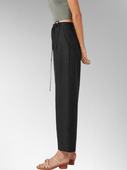Ivy Linen Wide-Leg Trousers