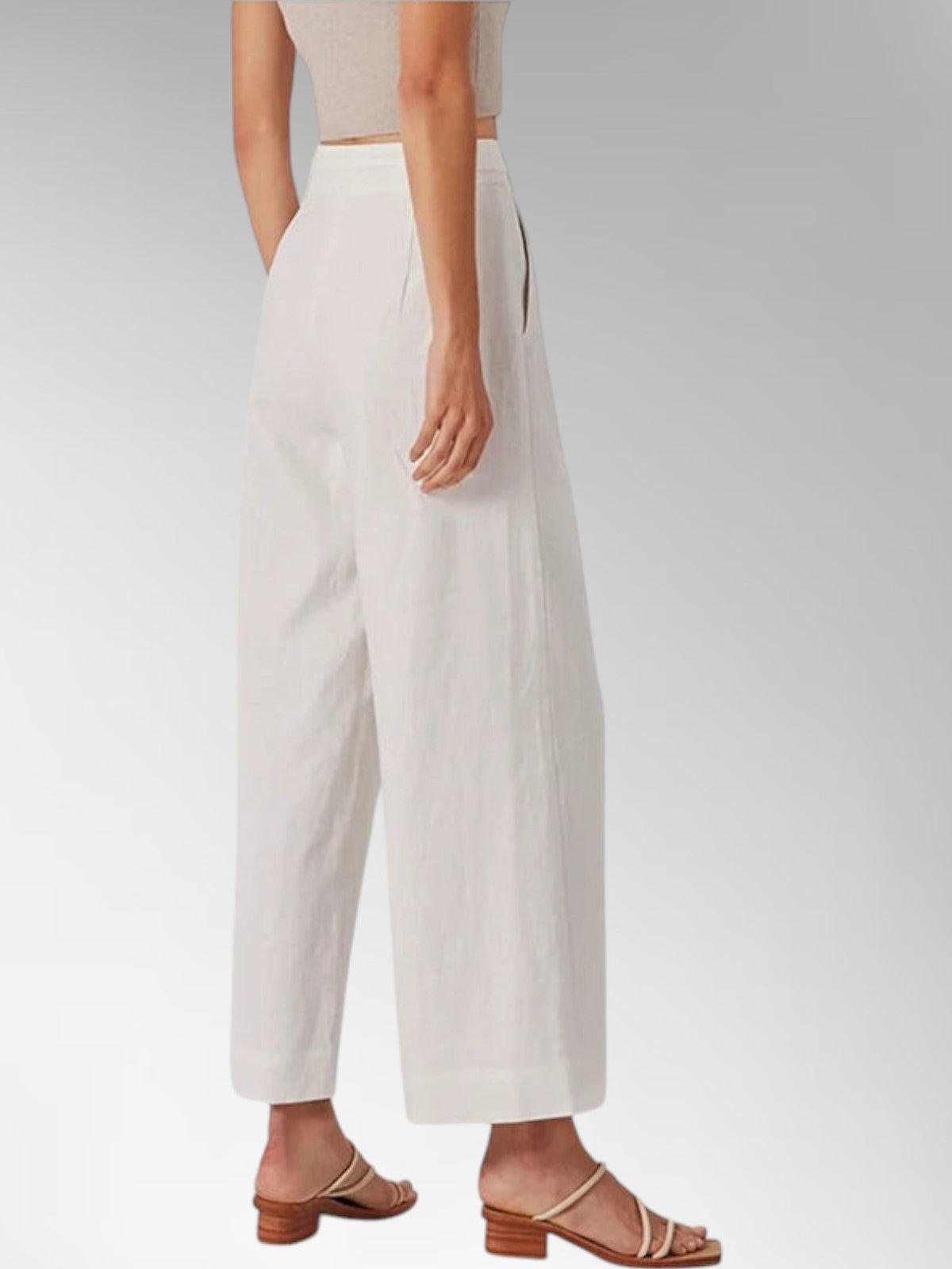 Ivy Linen Wide-Leg Trousers