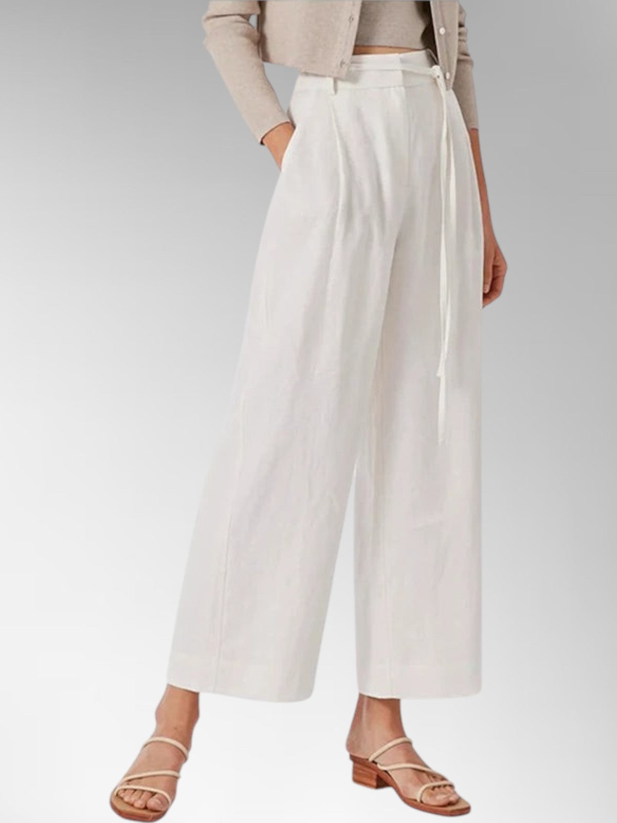 Ivy Linen Wide-Leg Trousers